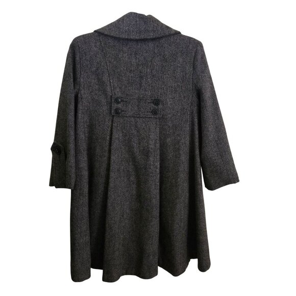 Cabi Shakespeare Wool Blend Tweed Swing Coat 3/4 Sleeve Lined Pockets Size 4 - Picture 3 of 10